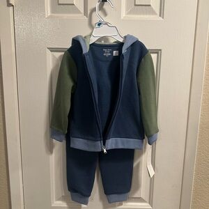 Polo by Ralph Lauren Kids Blue and Green Jogger Set